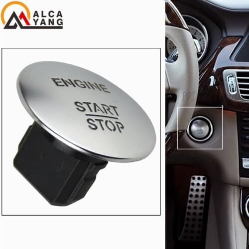 Keyless Go Start Stop Push Button Engine Ignition Switch Silver For Mercedes-Benz W164 W205 Switches