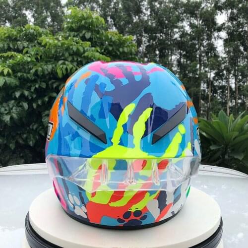 Free Shipping Motorcycle Helmet Big Spoiler Helmet Abs Pure Material Racing Adult Motocross Off Road Helmet Ece Certificate