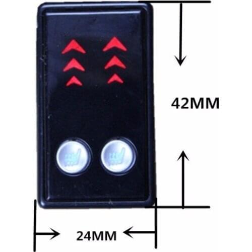 3 gear led display Seat Heater Switch 2 Seats for car driver passenger seat Interior Seat Covers warm heating parking heater