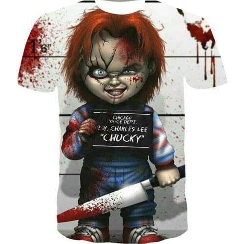 Childs Play Chucky T-Shirt Men Women Short Sleeve Casual Breathable Tees Tops Boy Girl Kids Cool Style T Shirt Clothes