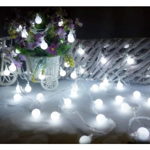 2/3/6M Garland Led Lights Balls Fairy Lights String Christmas Lights Decoration for Garden Decoration Outdoor Garland Street