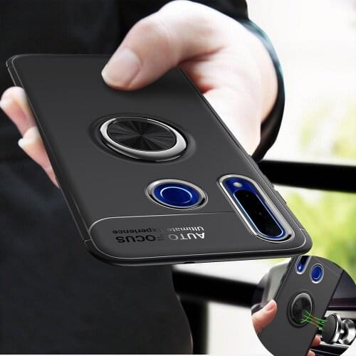 Huawei Honor 10i Case Luxurry Silicone Magnetic Ring Magnet Soft Shockproof Back Cover Case On For Honor 10i Bumper Accessory