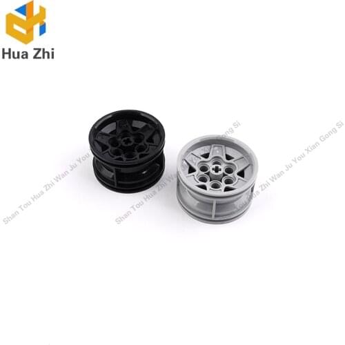 Building Blocks Parts 56908 2PCS Wheel 43.2 x 26 Technic Racing Small with 6 Pinholes LEGOING MOCS Education