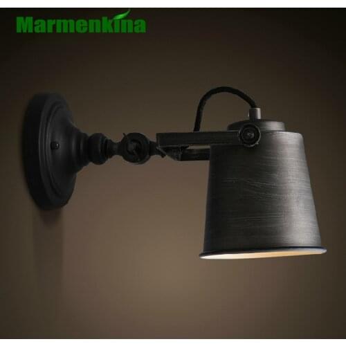 LOFT Industrial American Village Iron Wall Light Restaurant Balcony Small Machine Wall Lamp AC 220V / 230V / 240V