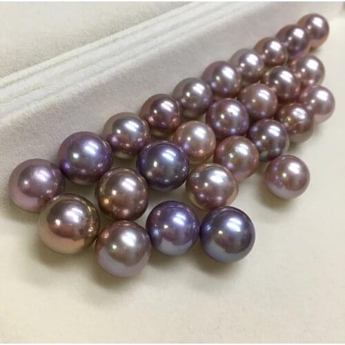 30pcs/lot 11-12mm Size Real Natural Freshwater Edison Loose Pearls Round Shape for DIY Making Pendant Ring Earrings