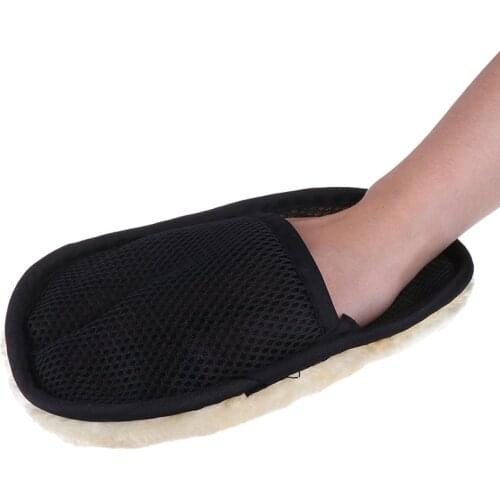 New 1pcs Glass dust household gloves coral fleece velvet car cleaning sponge wash gloves