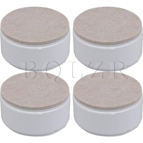 BQLZR 4 Pack 60x30mm Carbon Steel White Furniture Legs Lifter for Sofa Table