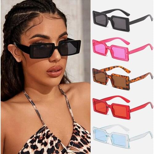 Fashion Jelly Color Small Square Sunglasses Fashion Women Summer Street Shot Hip Hop Accessories Glasses Gafas