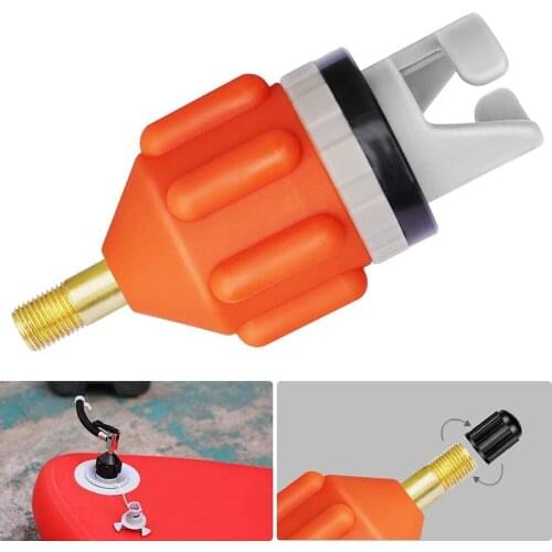 Durable Air Valve Adaptor Wear-resistant Rowing Boat Air Valve Adaptor Nylon Kayak Inflatable Pump Adapter for SUP Board