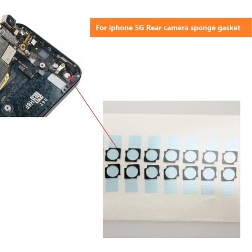 5pcs Back Camera Shockproof Shielded Foam for iphone 5 Rear camera Sponge Gasket Pad With Adhesive replacement repair