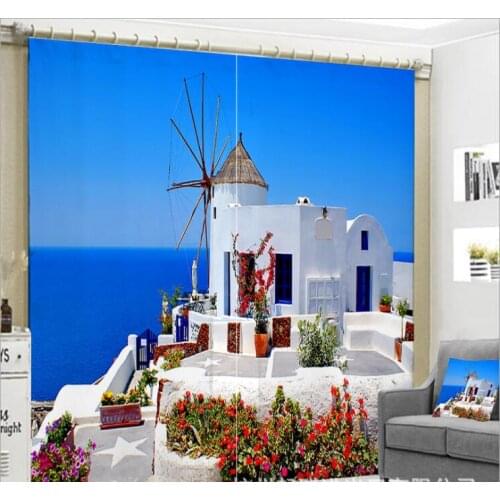 3D Window Curtains classical architecture Luxury Blackout living room office Bedroom decorate Cortinas Drapes Rideaux pillowcase