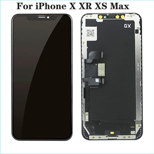 GX OLED For iPhone X XR XS Max Screen Replacement True Tone Display For iPhone 11 Pro LCD With 3D Touch Assembly