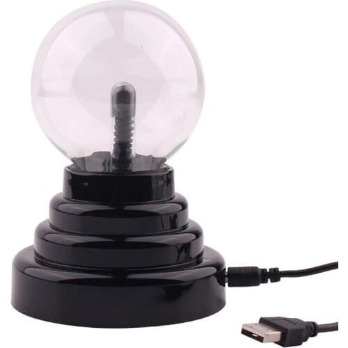 3 Inch Glass Magic Plasma Ball Lamp Electric Globe Static Light Touch Sensor Lightning Table Lights Sphere Nightlight Kids Gift