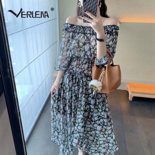 Летние шифоновые платья Verlena China At AliExpress
