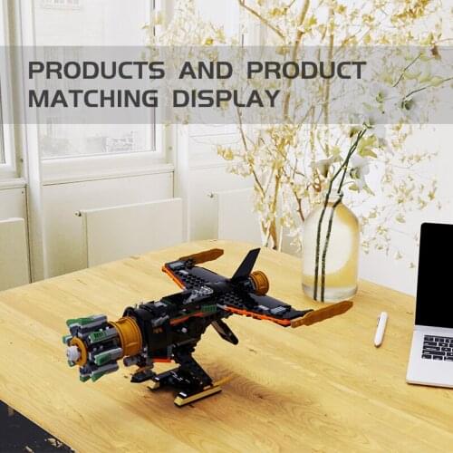 MOC Display Stand 71736 Model Bricks Super Explosive Aircraft Series Building Block Bracket Aircraft Brick Collection Best Gifts