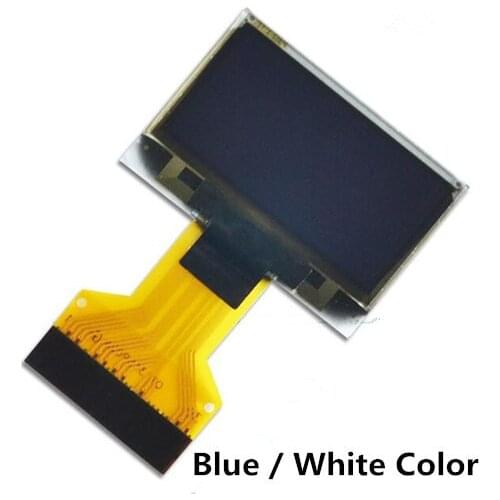 0.96 inch 30PIN SPI White/Blue OLED Screen SSD1315 IC Compatible for SSD1306 128*64 IIC Interface Plug-in