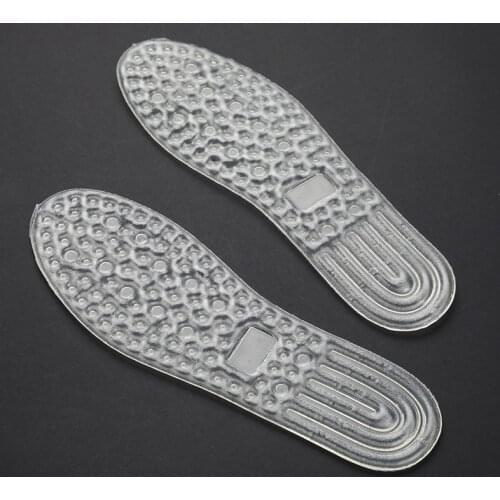 1Pair Women High Heel Shoes Flat Foot Arch Support Pads Transparent Massage Insole Silicone Gel Orthopedic Insole