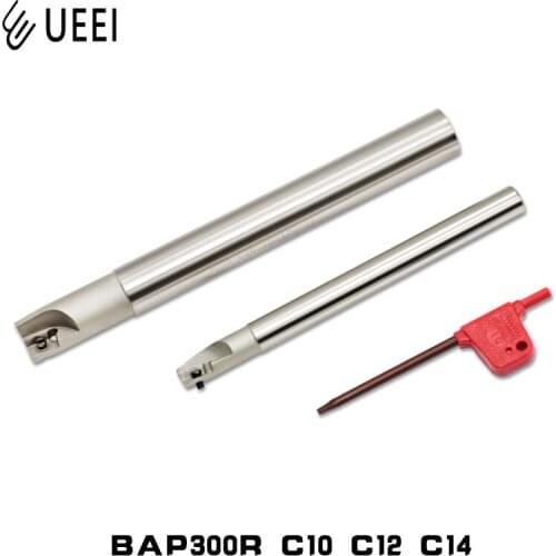 1pcs BAP300R C10 C12 C14 1flut 2flute length 120mm 130mm 150mm BAP Right Angle Milling Cutter Arbor for APMT1135 carbide inserts