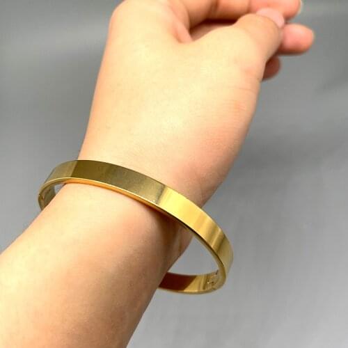 1pcs/lot Dubai Classic Gold Color Bangles Women Girls Plaid Charm Luxury Bangles Bracelet Ethnic Africa Jewelry Wedding Gift