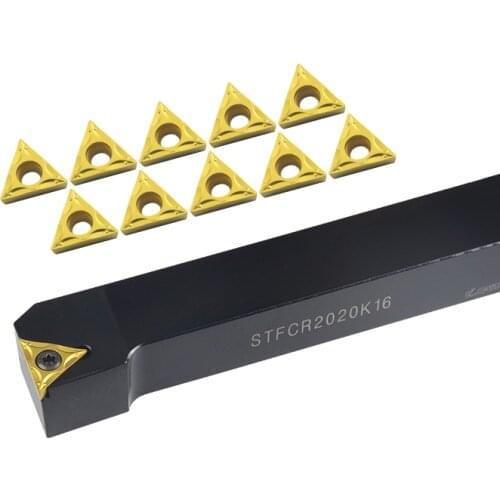 1PCS STFCR/L STFCR1010H09 STFCR1212H11 STFCR1616H16 lathe external turning tool TCMT09/11/16 Carbide Inserts CNC tool holder