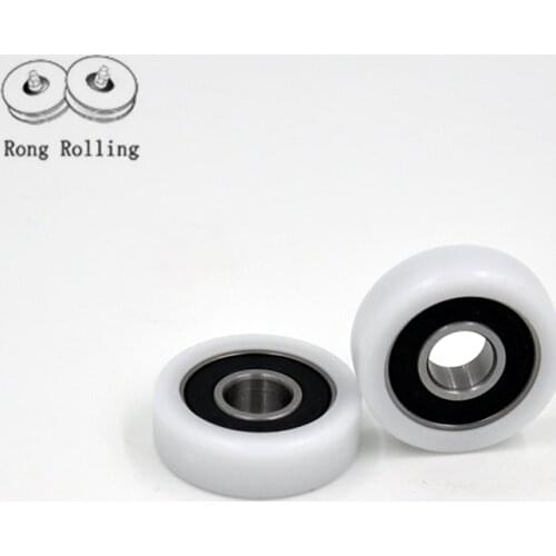 10*32*10 Diameter 32mm,thickness 10mm,6000RS Plastic-coated bearing pulley/roller/wheel,bearing bore diameter 10 mm