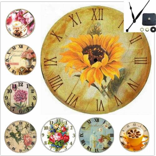 Hot Sale New Style 5D Diamond Painting Full Square Flower Clock 5D Diamond embroidery Full Set Coffee Clock diamond mosaic Sale