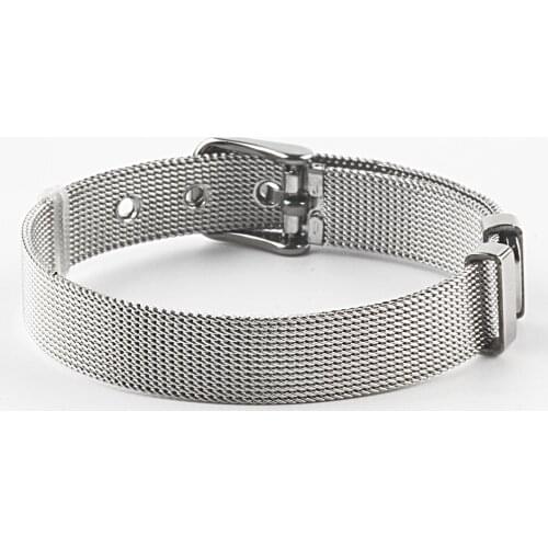 ZMZY Fashion Stainless Steel Mesh Charm Bracelets for Men Women Statement Bracelet Jewelry DIY Lovely Meaningful Gifts