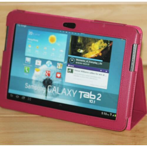 For Samsung Galaxy Tab 2 10.1inch Case Tablet GT-P5100 P5110 P5113 P7500 P7510 Pu Leather Flip Folio GT-P5110 P5100 Magnet Cover