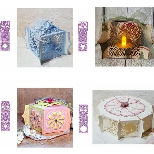 Four Style Amazing Fold Box Metal Cutting Dies Crafts Card Album Embossing DIY Scrapbooking Templates Stencil New Dies 2019