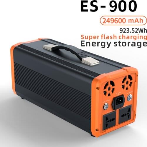 ES-900 Energy Storage Power Portable solar inverter with lithium battery for charge phone and light use for outdoor travel