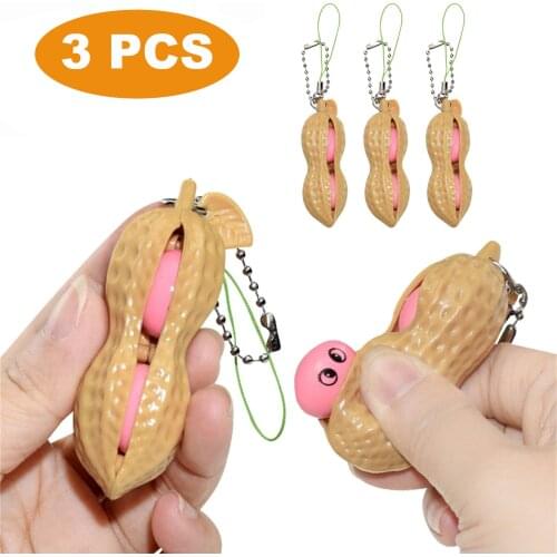 Infinite Peanut Edamame Fidget Toys Peas Beans Keychain Pops Figet It Squishy Decompression Squeeze Antistress Stress Popper Toy