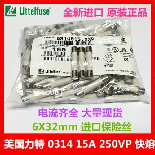 [ZOB] Netlon 6*30/32 6A 250VP 0314006 ceramic fuse fast fusing the United States imports --50PCS/LOT