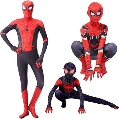 Disney Marvel Venom Iron Man The Avengers Spider-Man: Far From Home Childrens Onesie Adult Suit Cosplay Clothing Halloween