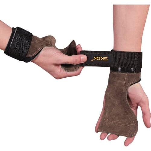 Skdk Wrist Strap Leather Palm And Wrist Bag With Padding Mma Boxing Weightlifting Fitness Wrist Strap Wrist Protection