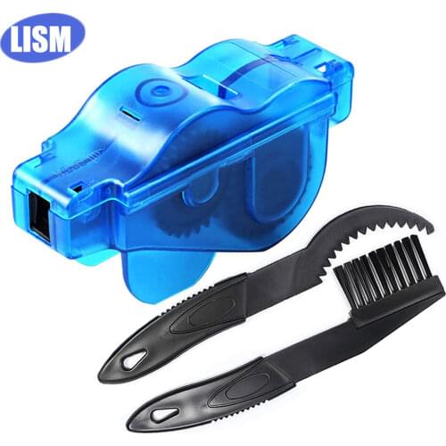 Bike Chain Cleaner Clean Machine Brushes Cycling Cleaning Kit Bicycle Brush Maintenance Tool for Mountain, Road, BMX