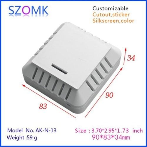 Plastic temprature sensor electronic box (10 pcs) 90*83*34mm humidity sensor enclosure plastic enclosures electronic case