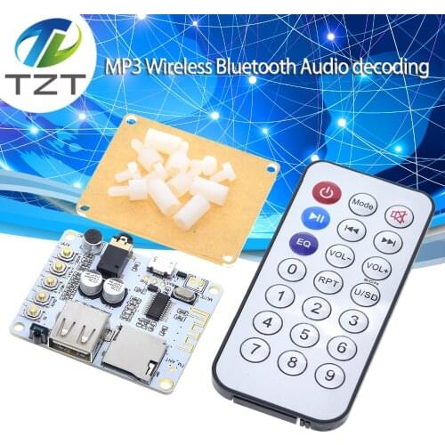 Bluetooth Audio Receiver board with USB TF card Slot decoding playback preamp output A7-004 5V 2.1 Wireless Stereo Music Module