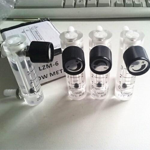 Air Oxygen gas flow meter flowmeter sensor counter caudalimetro flow indicator H=80mm LZQ-2 0-3LPM plastic with conectrator