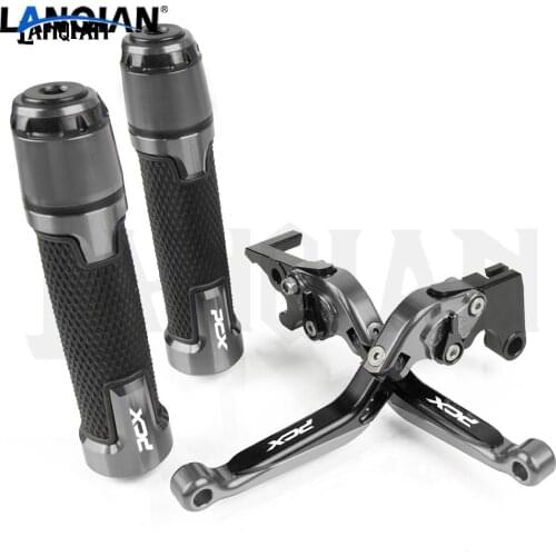 For Honda PCX 125 PCX 150 Motorcycle CNC Brake Clutch Lever & 7/8 22MM Handlebar Grips PCX125 PCX150 All Year Accessories