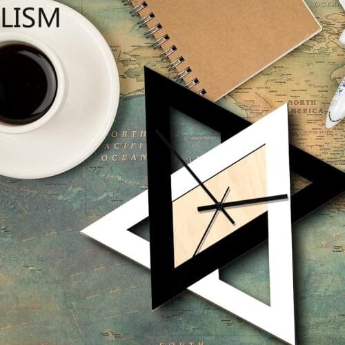 Nordic Clock Geek Decoration Wall Clock Modern Design Art Silent Personalized Black and White Creative Reloj Pared Decorativo