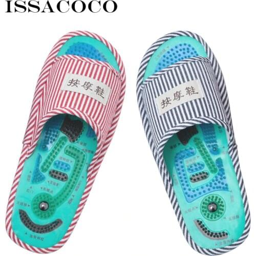 ISSACOCO Women Slippers Sandals Shoes Fashion Indoor Home Slippers Foot Massage Slippers With Magnet Brand Shoe Woman Flip Flop