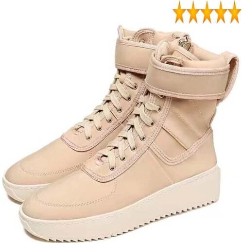 Spring Autumn High Quality 2021 Mid-Calf Lace Up Street Style European Men Round Toe Military Shoes Fashion Footwear