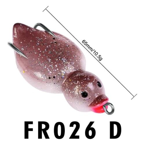 Wobblers Waterproof Bionic Bait 6pcs/set 10.5G/6.5cm 3D Eyes Little Duck Shape Plastic Soft Bait With Sharp Double Hide Hook