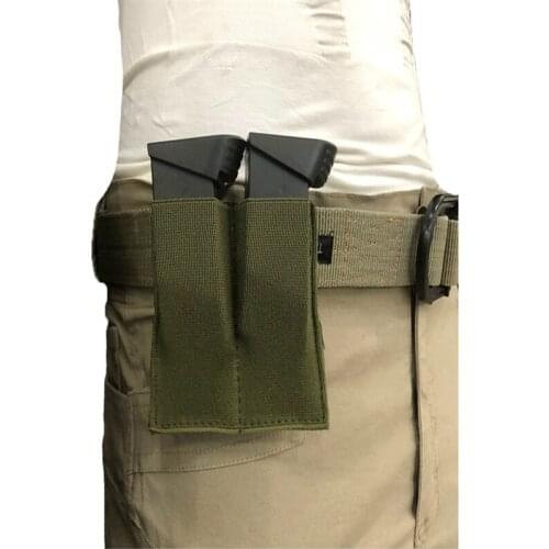 Close Holster Nylon Tactical Molle Dual Double Pistol Mag For Outdoor Airsoft Combat Military Hunting