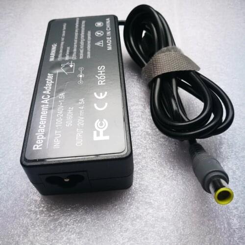 AC Adapter 20V 4.5A 90W Power Supply Battery Charger for IBM for Lenovo Thinkpad X61 T61 R61 92P 40Y 7.9x5.0mm Jack Plug