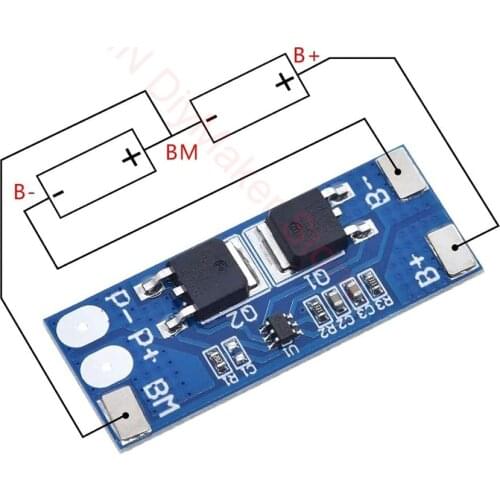 2S 8A Li-ion 7.4v 8.4V 18650 BMS PCM 15A Peak Current Battery Protection Board bms Pcm For Li-ion Lipo battery Cell Pack max 15A