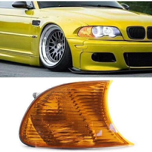 Car Turn Signal Light Housing Shell With Amber Lens Front Right For BMW E46 3 Series 323Ci 325Ci 328Ci 330Ci 2DR 2000 2001