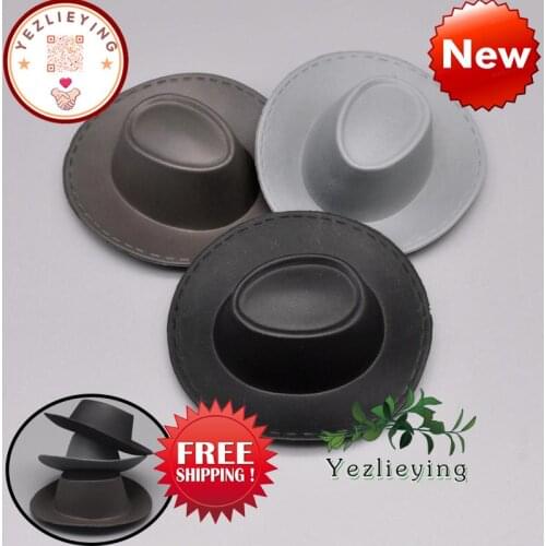 1/6 Scale Action Figure Accessory Hat Round Top Man Western Cow boy Hat Retro Cap Visor plastic F 12" Male Head Sculpt Body Toy