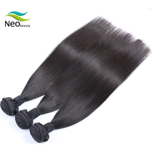 10 A Brazilian Hair Weave Bundles Straight Hair Extension 10A Virgin Hair 8-36 38 40 Inch Human Hair Bundles 1/3/4 PCS Neobeauty