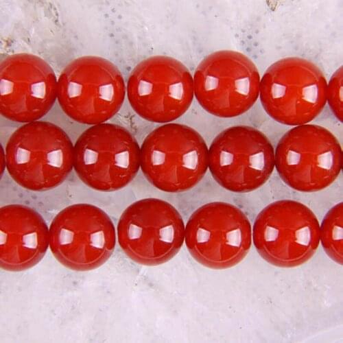 10MM Red Carnelian Round Loose Beads Strand 15.5 Inch Jewelry For Woman Gift Making D047